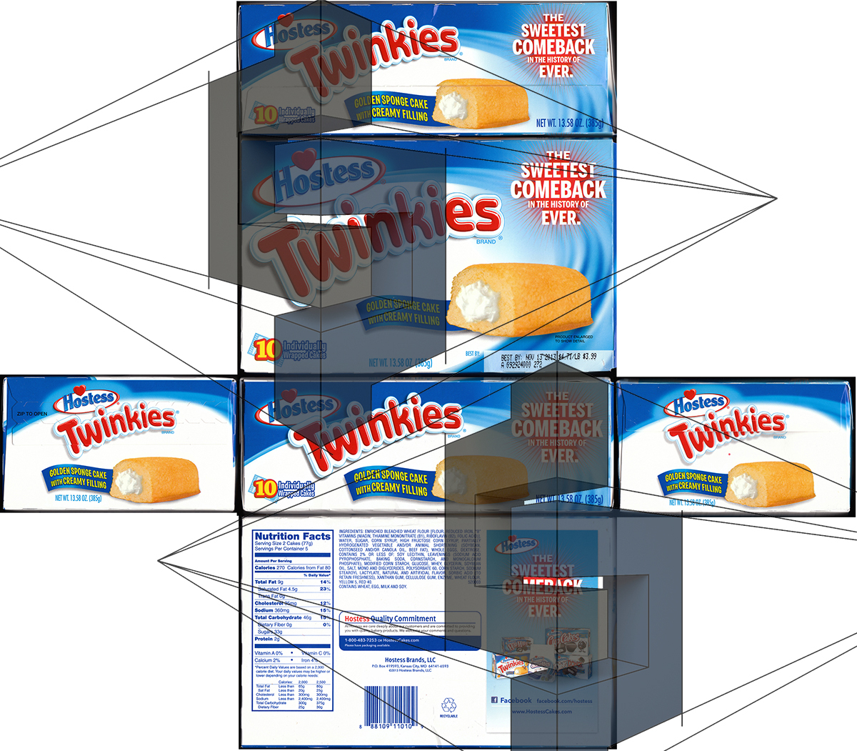 3d model hostess twinkies