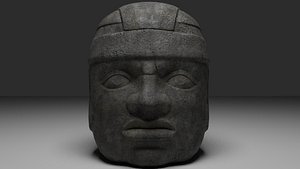Olmec head 3D model