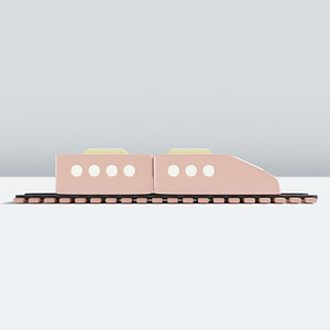 3D Train Cartoon model