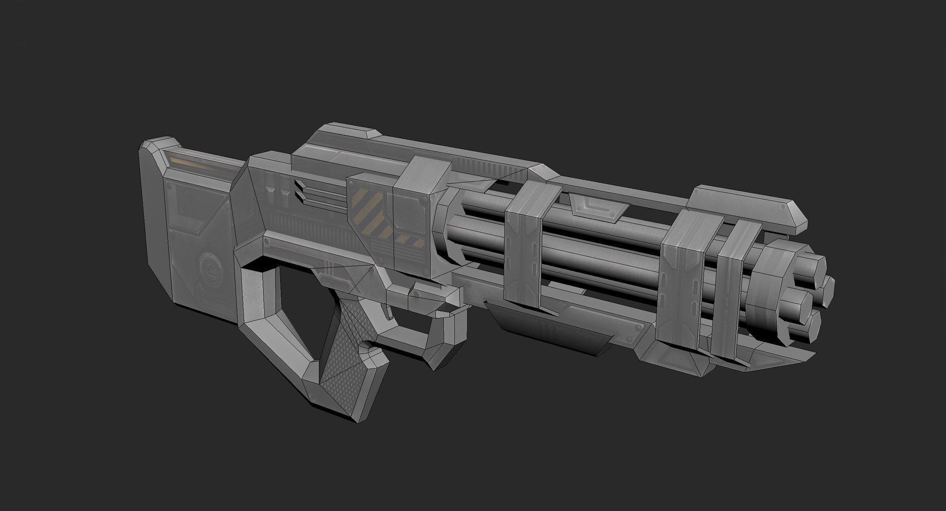 3D Model Sci-fi Machine Gun - TurboSquid 1559529