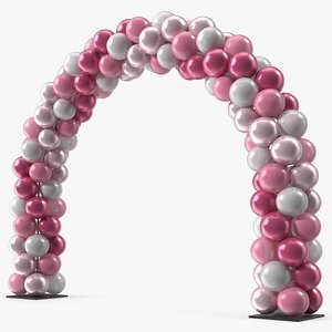Wedding Party Balloon Arch Pink