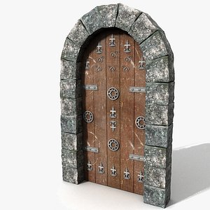 Medieval Castle Wood Door