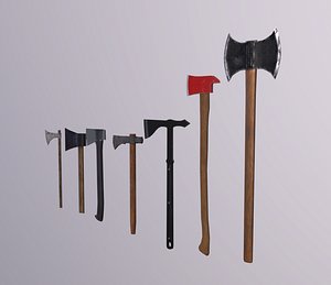 Axe pack 3D model