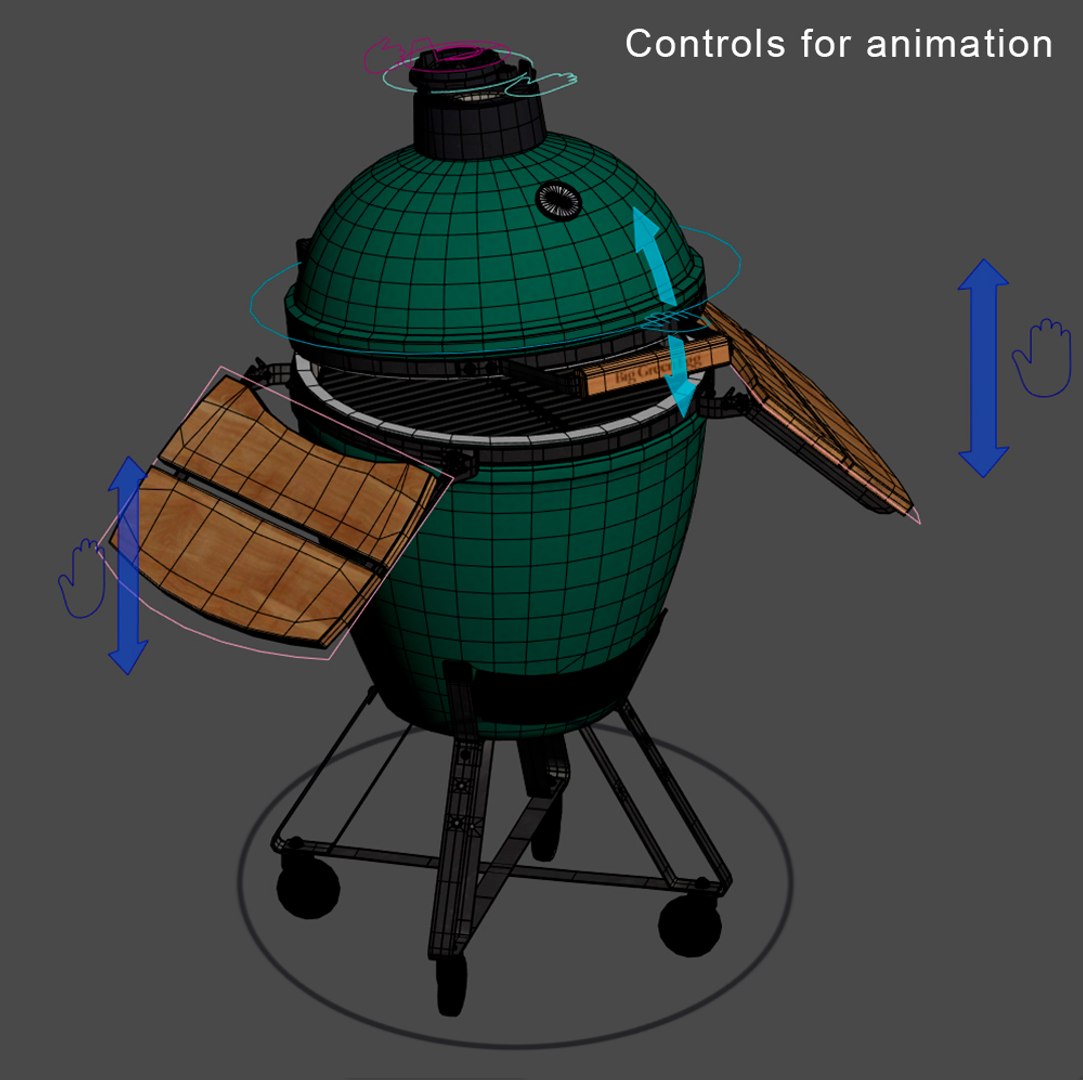 3D Big Green Egg - TurboSquid 1520807