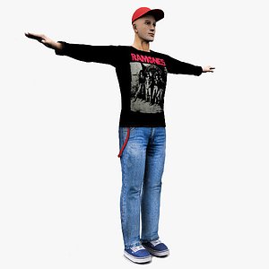 joey human male character 3d max