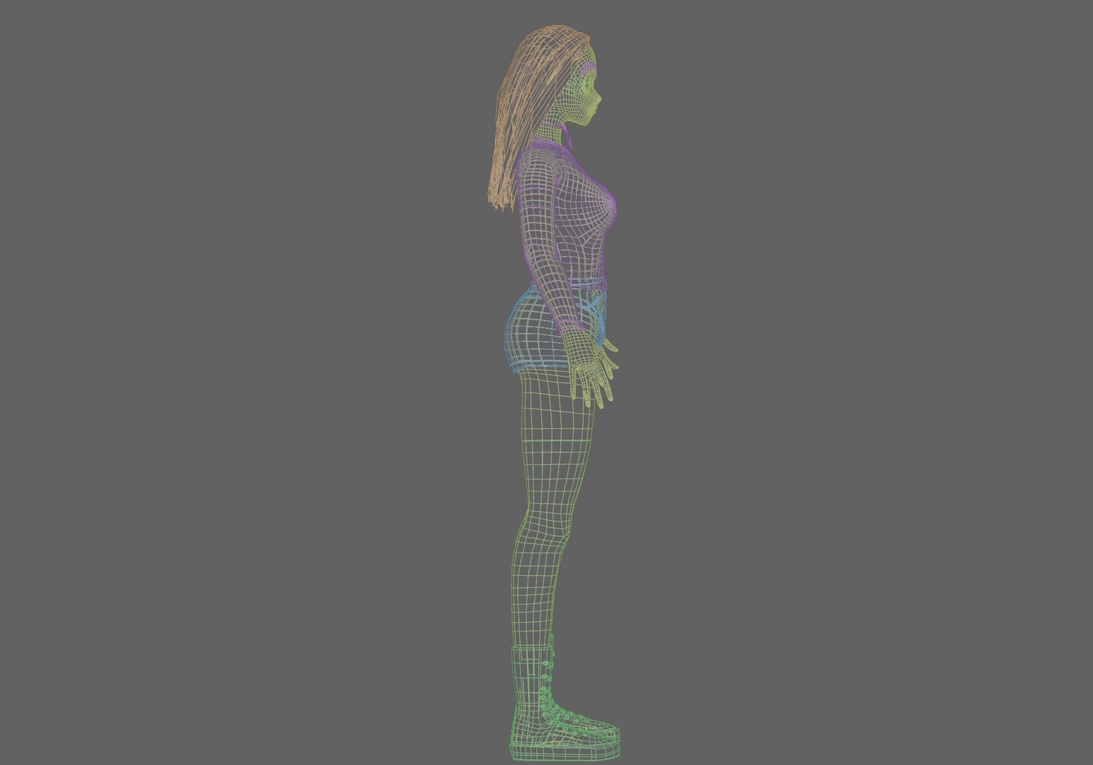 3D Basic Cute Girl V34663 Model - TurboSquid 2270370