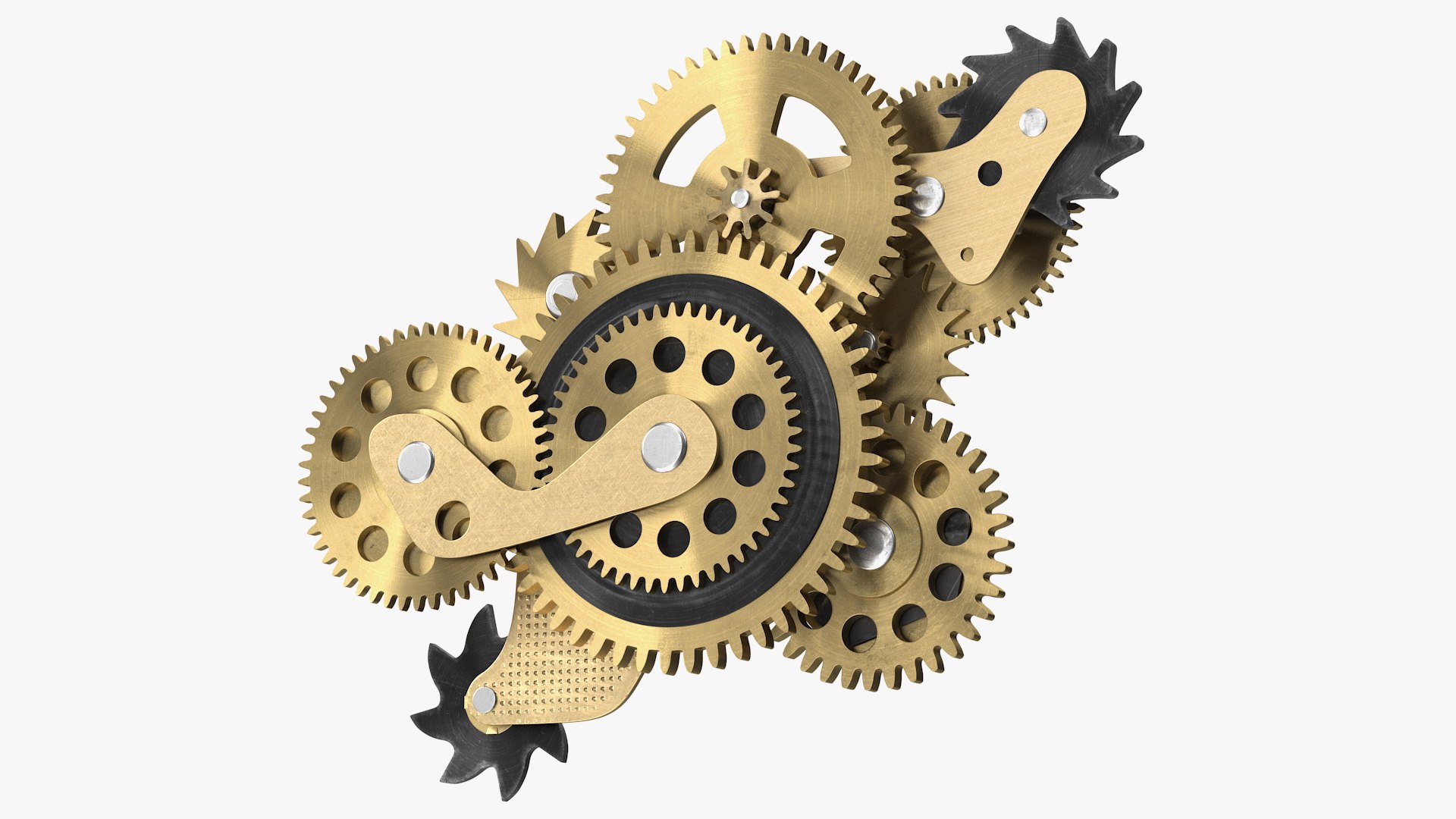 Cog Gears Bronze 3D model preview