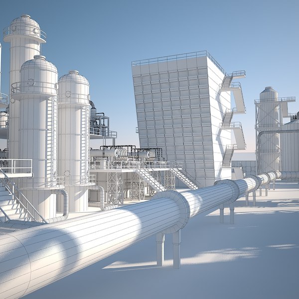 3ds max refineries