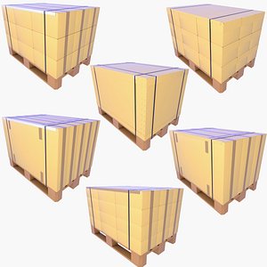 Cardboard Packaging on Pallets v2