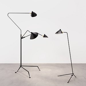 Standing lamp package - Serge Mouille - Standing Lamp package by Serge Mouille - Simple and Three arm