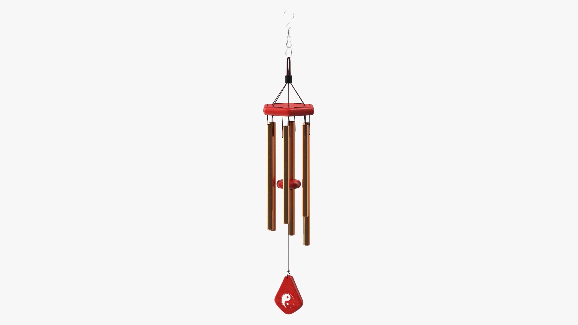 Bronze Wind Chime 3D model preview