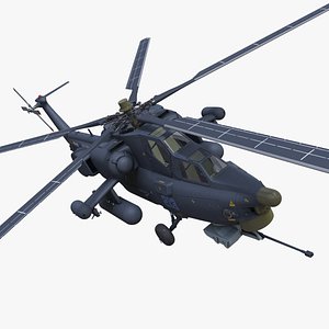Mi-28 Havoc Russian Attack Helicopter Rigged