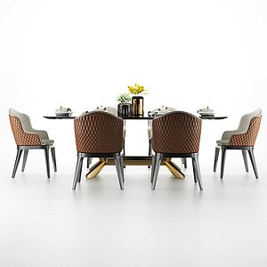 dining chair table 3D model