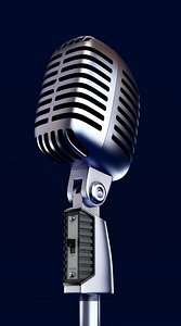 retro microphone 3d max