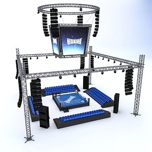 boxing area 3D model