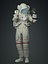Modelo 3D del traje espacial Artemis de la NASA XEMU