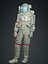 Modelo 3D del traje espacial Artemis de la NASA XEMU