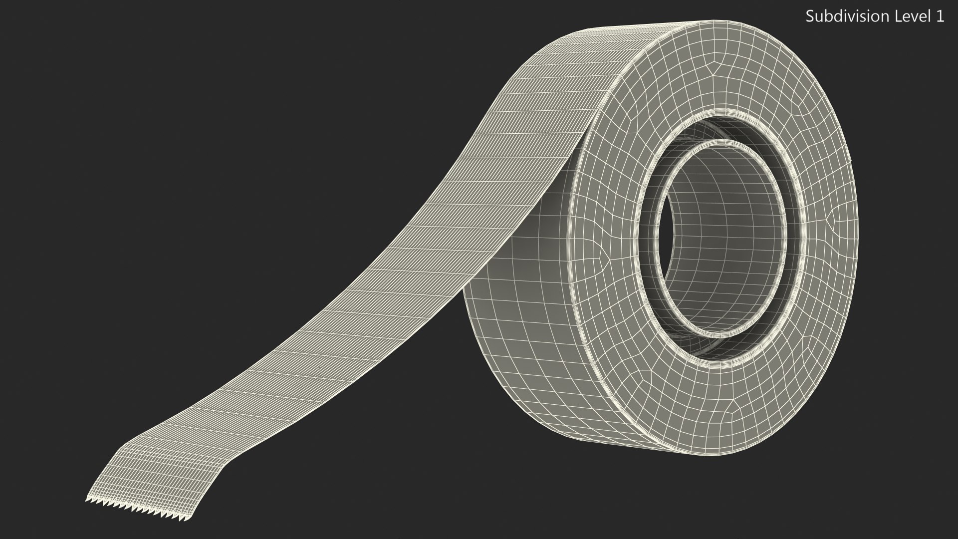 3D White Duct Tape TurboSquid 1812460