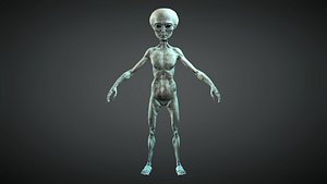 3D Alien Humanoid