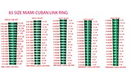 82 Size Cuban Ring Massive Collection Cuban Jewelry