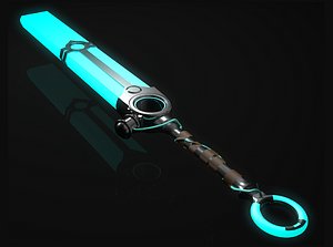 3D ekko sword weapon