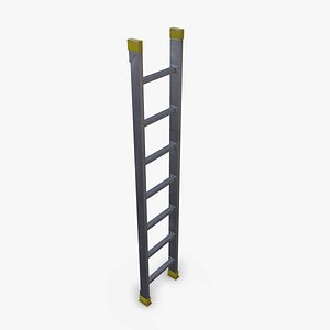 3D Metal Ladder Low-poly PBR model
