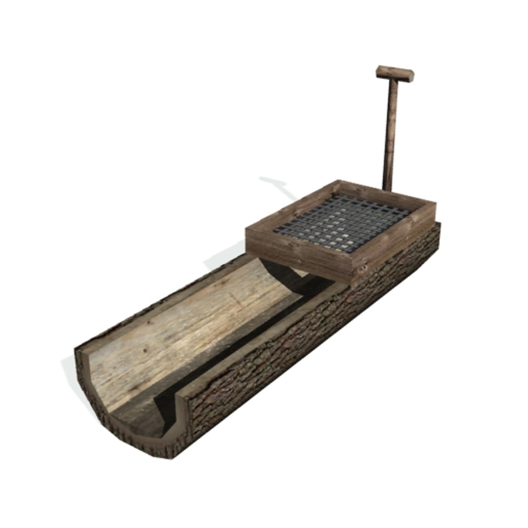 Historical Rocker Placer 3ds