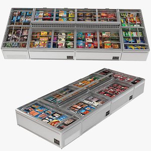 Frozen Foods and Meats Display Island Freezer Collection