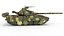 Tank T-80 UK battle tank CGI 3D 모델