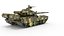 Tank T-80 UK battle tank CGI 3D 모델