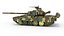 Tank T-80 UK battle tank CGI 3D 모델
