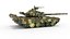 Tank T-80 UK battle tank CGI 3D 모델