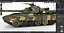Tank T-80 UK battle tank CGI 3D 모델