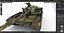 Tank T-80 UK battle tank CGI 3D 모델