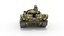 Tank T-80 UK battle tank CGI 3D 모델