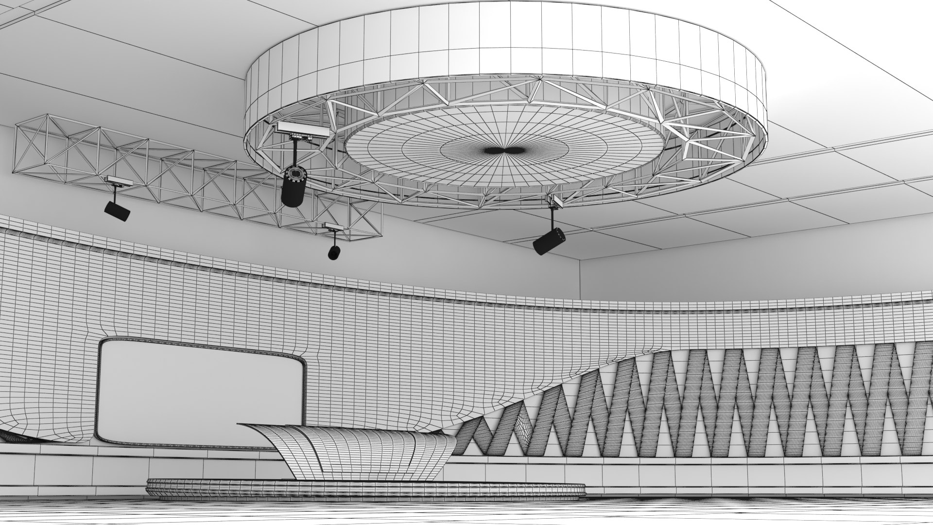 3D Sport News Studio Model - TurboSquid 2094463
