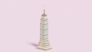 3D Empire State Building New York  B