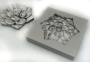 Flower - silicone mold for  printer in stl format