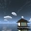 sky clouds 3d obj