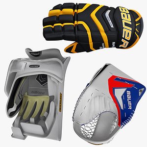 ice hockey gloves 3d 3ds