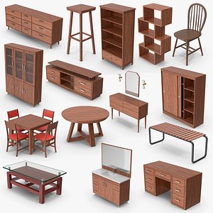 15 Furniture Models Collection model