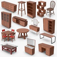 15 Furniture Models Collection