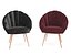 3D velvet shell chair 3D model model