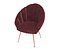 3D velvet shell chair 3D model model
