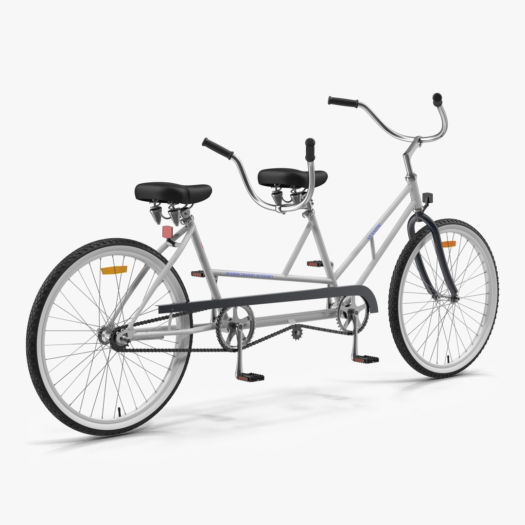 Bicycle Built for Two 3D Model preview
