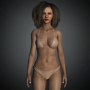 Pretty Female Ebony Model model