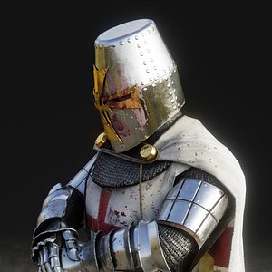 3D templar knight