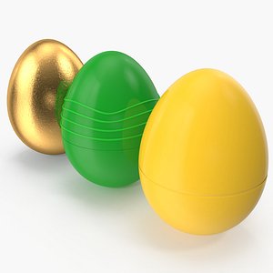 stylized eggs 3D model