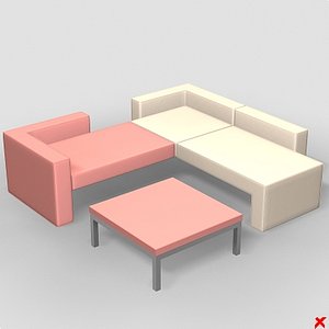 3d model bench