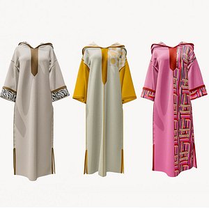 Chic Moroccan Jellabas model